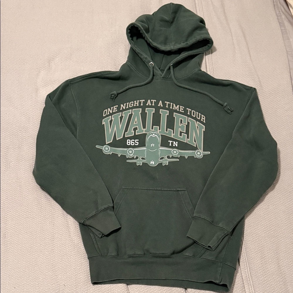 Wallen 'One Night At A Time' Dark Green Pullover Hoodie